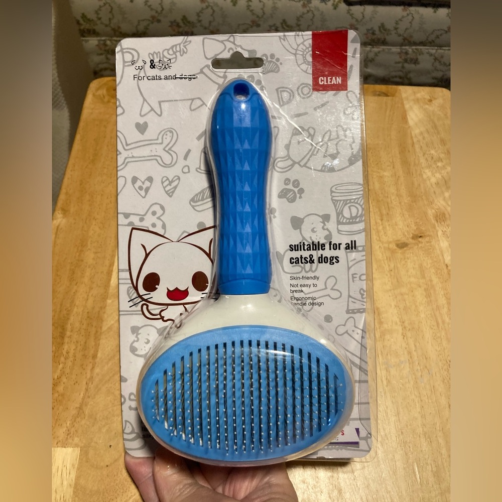 NWT Depets Self Cleaning Slicker Brush, Dog Cat Bunny